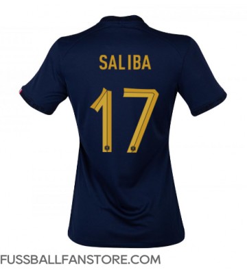 Frankreich William Saliba #17 Replik Heimtrikot Damen WM 2022 Kurzarm
